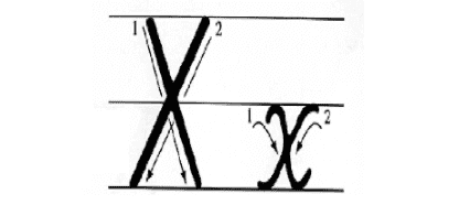 英文x的笔顺,26个英文字母大小写笔顺图图8