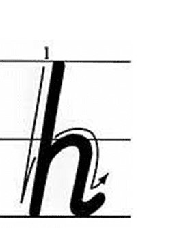 字母h的笔顺,j的笔顺怎么写图1