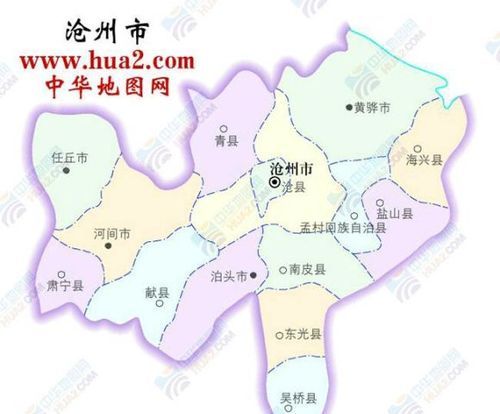 苍州市地图,沧州市在哪个省图2