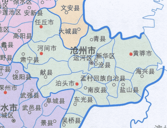 苍州市地图,沧州市在哪个省图3
